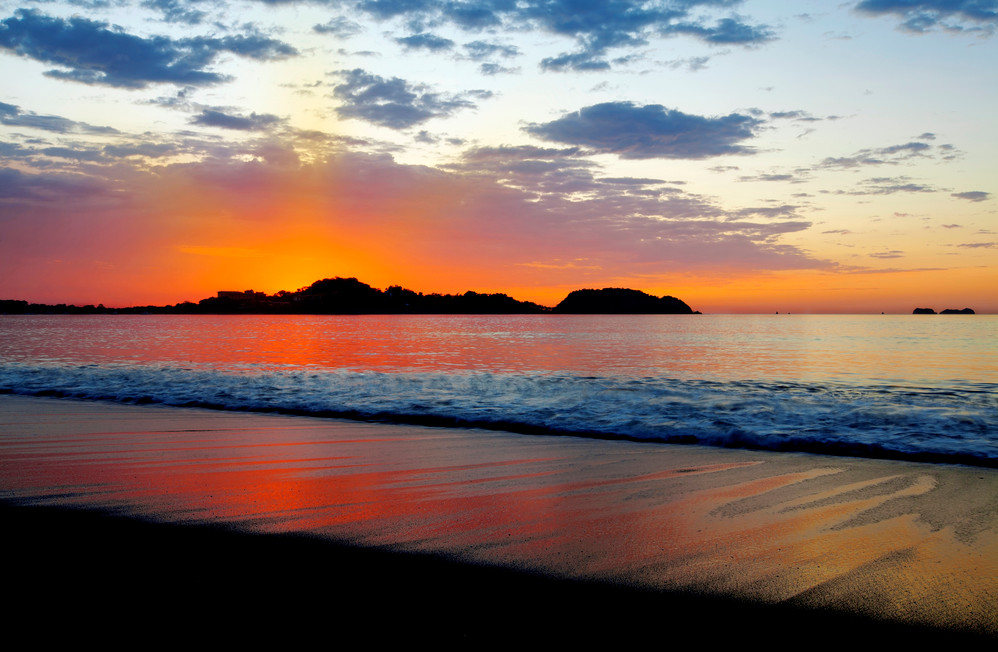 potrero beach sunset on atv