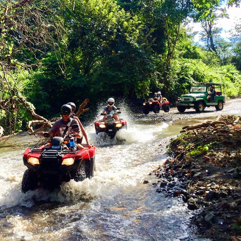 riding the jungle rivers on atvs